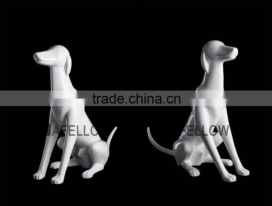 electroplate fiber glass lifelike Mini pet ballon dog mannequin