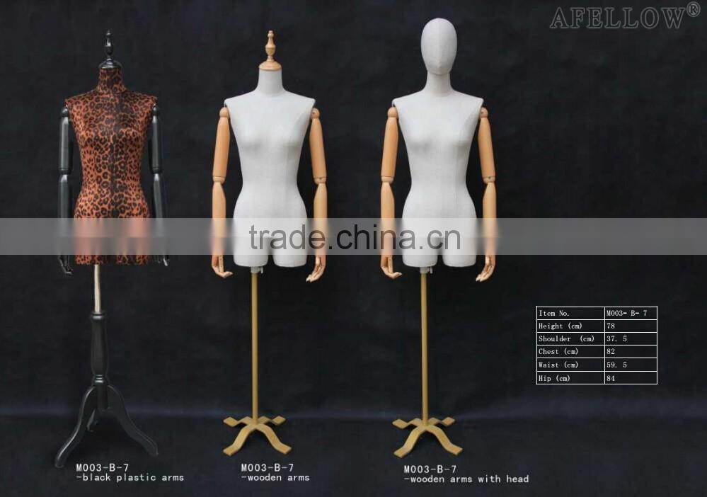 wholesale adjustable female mannequin upper body manikin women dummy mannequin M003-B-7