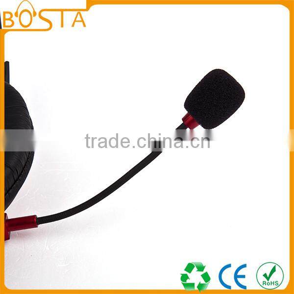 Fancy popular competitve price gaming headphones with foldable microphones