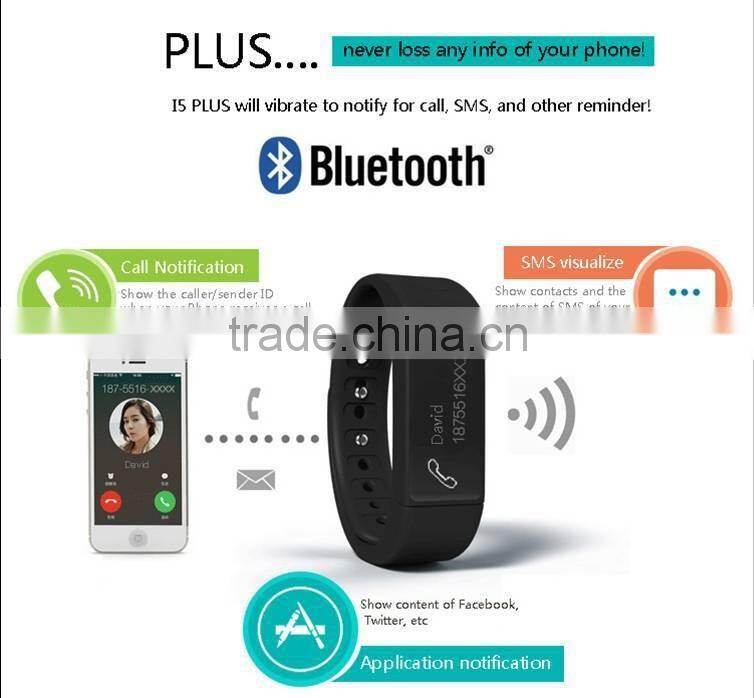 0.91 inch bigger display screen Remote camera Sleeping monitor date&time colorie bluetooth LC-I5 plus smart wristband