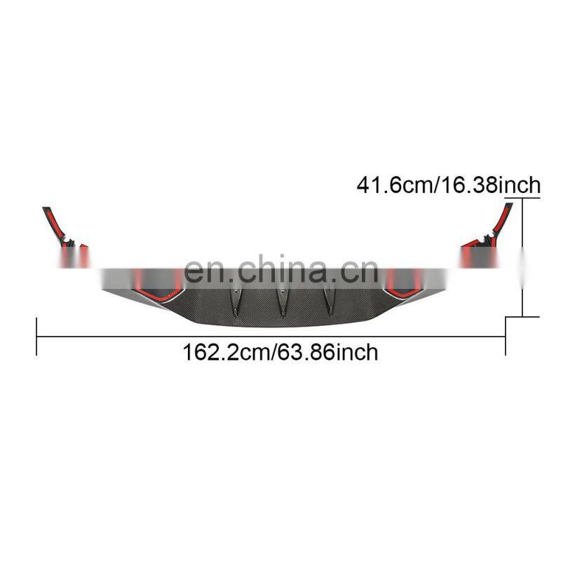 F90 Carbon Fiber Car Bumper Lip for BMW F90 M5 Sedan 4-Door 2018-2019