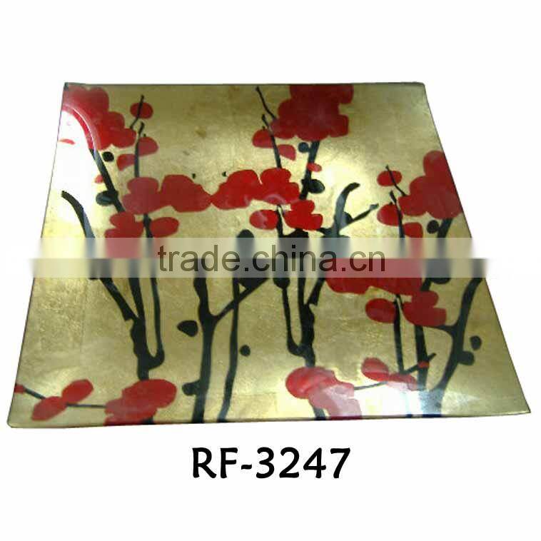 Custom Made Promotional Sqaure Shape Clear Glass Soup Plate for Tableware