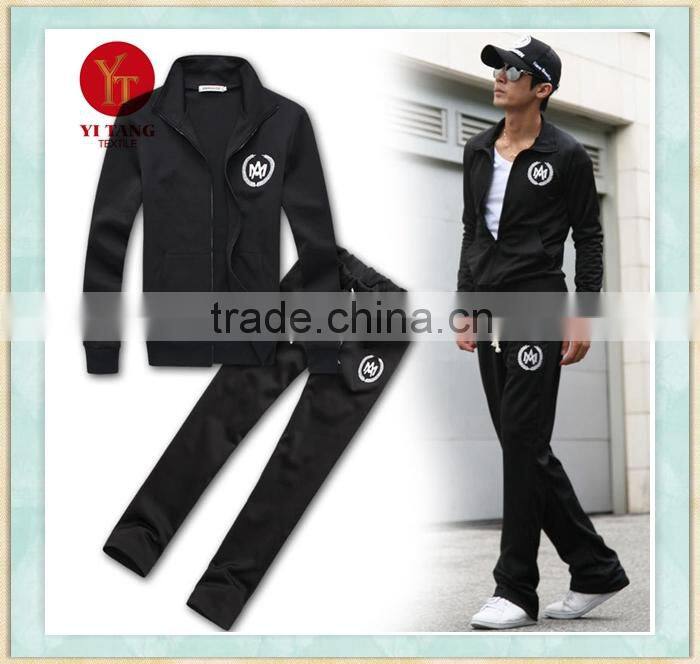 Top sell men fleece sweater set without hood