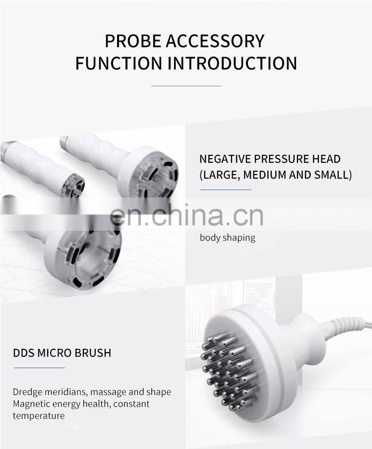 RF Vacuum Cavitation Magnetic Massage Body Shaping Instrument 5D Carving WL 12 Weight Loss Slimming Machine Dredge Meridian