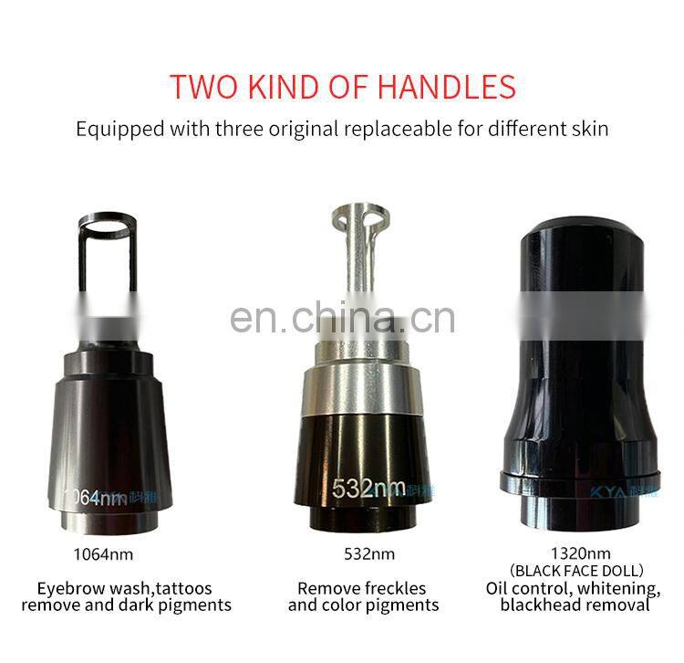 Single Handle Non-invasive Tattoo Removal Laser Machine Q Switch Nd Yag Laser Eyebrow Washing Instrument Pigment Spot Removal