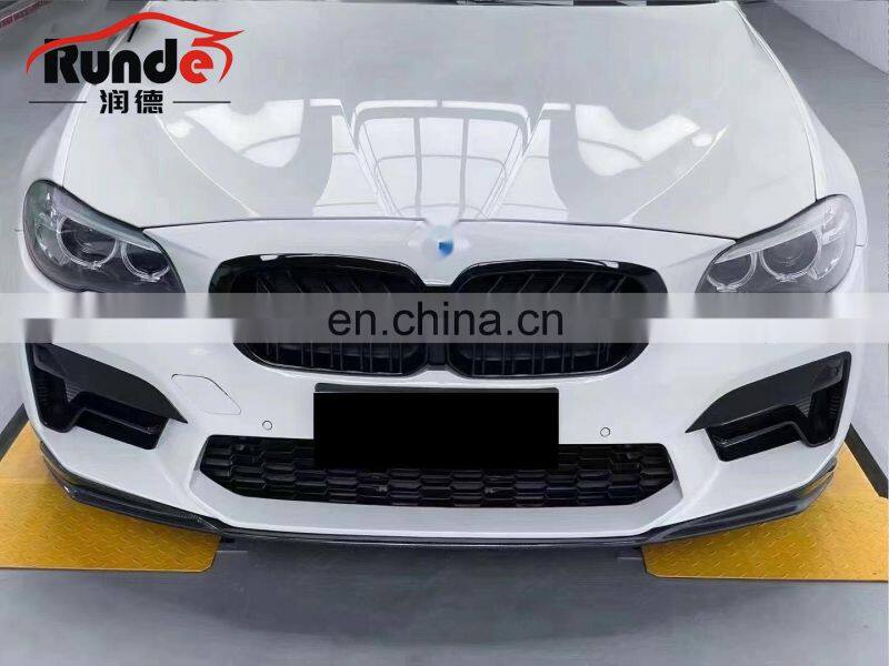 Runde Car Modification PP material Front Bumper For BMW 5 Series F10 F18 Upgrade to 2021 G30 M5 Style