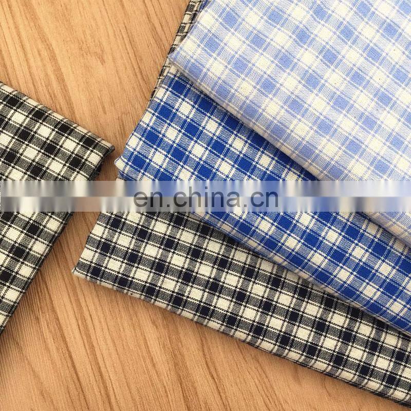 21 cotton yarn-dyed fabrics woven plaid shirts and pants garment fabrics wholesale in stock pure cotton yarn-dyed fabrics