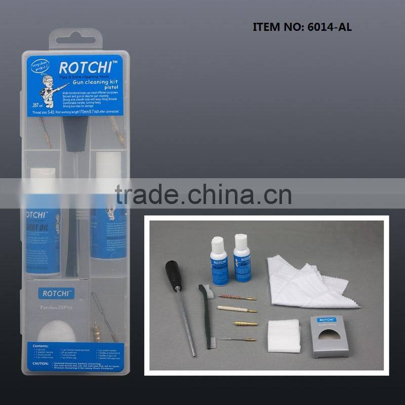 Aluminum rods pistol cleaning kit , kit for gun care , firearms cleaning