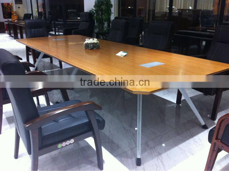 2015# latest design office modern conference table metal leg PS-207