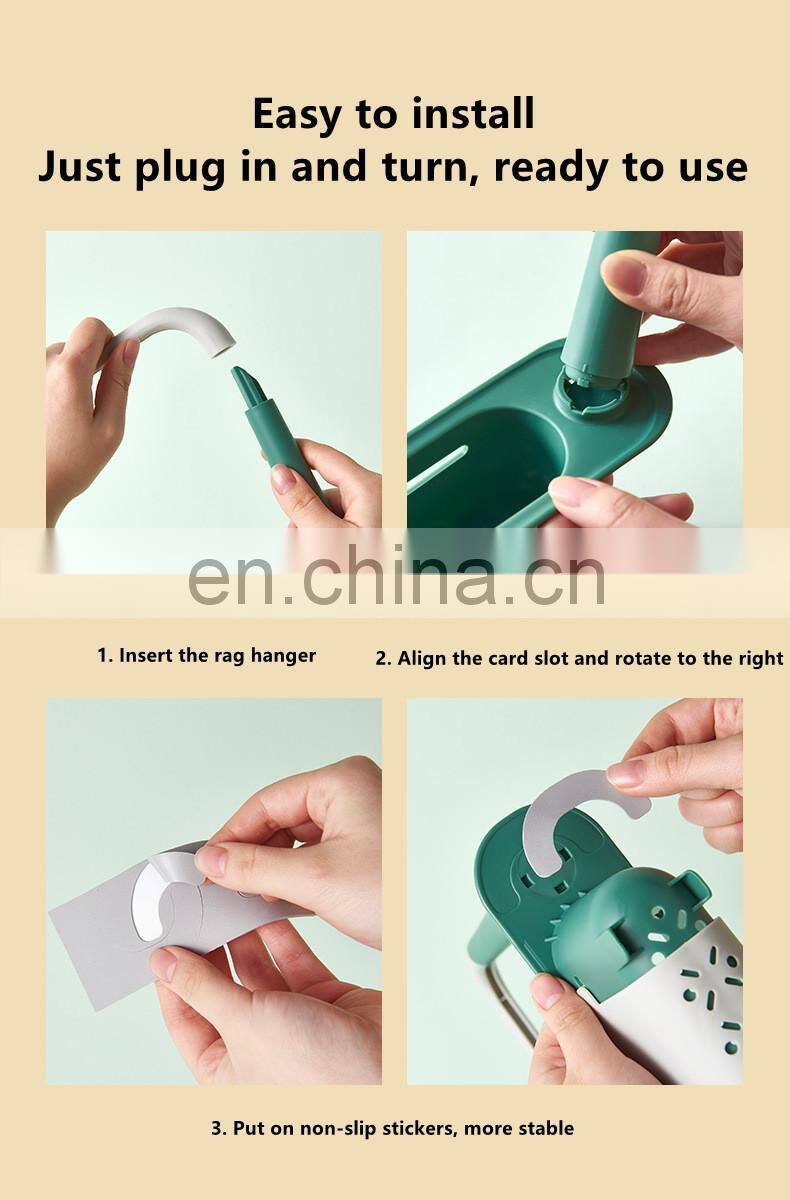 Telescopic Sink Shelf Kitchen Sink Organizer Soap Sponge Holder Towel Drain Rack Storage Basket Kitchen accessories gadget