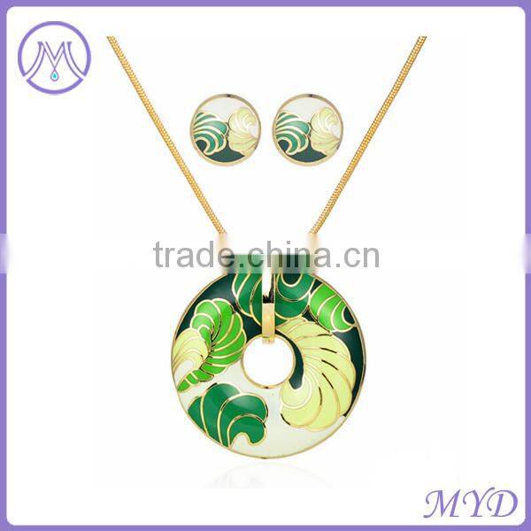 fashion jewelry set copper enamel jewelry