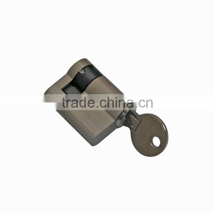 Brass pin half mortise door lock cylinder