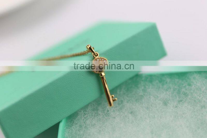 Christmas key pendant necklace