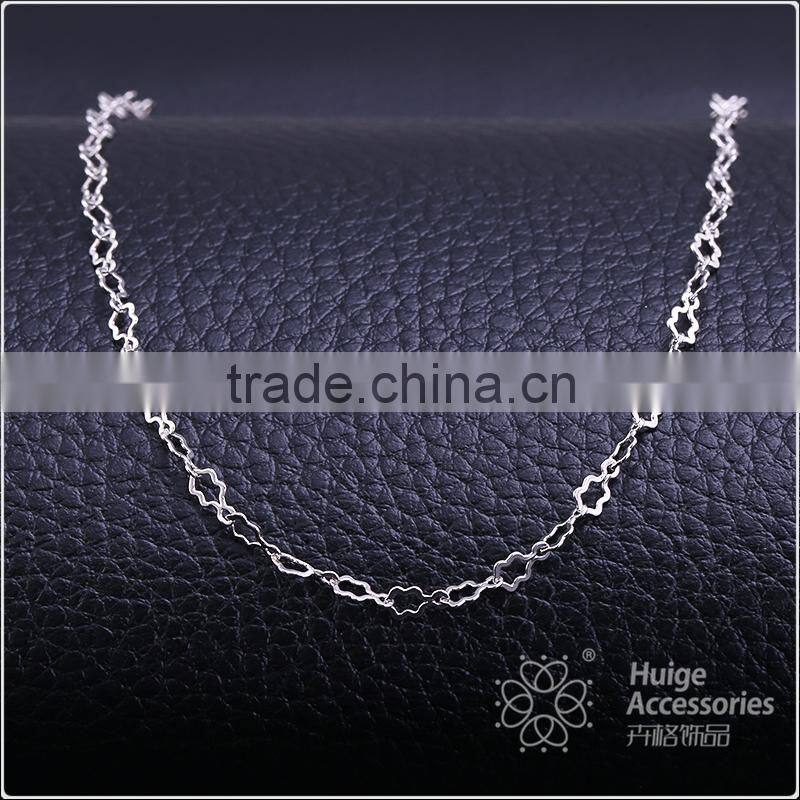 Yiwu Wholesale Fashion Rhodium Plated Five-Pointed Star Necklace Chains Jewelry