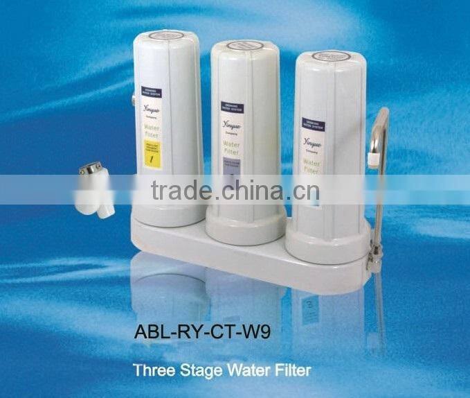 Household 3 stage water purifier water filter system RY-CT-W9