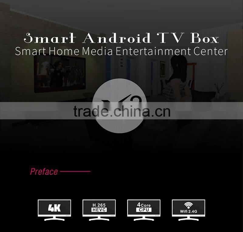 Quad Core UHD 4K*2K X2 Allwinner H3 1GB RAM 8GB ROM OTT Android TV BOX