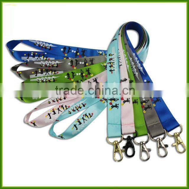 Custom screen printing exhibition LOGO Nylon lanyards work permit card lanyard mobile phone rope Lanyard