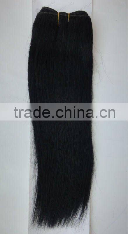 Best Quality 100% Remy Human Hair Yaki Weaving12''