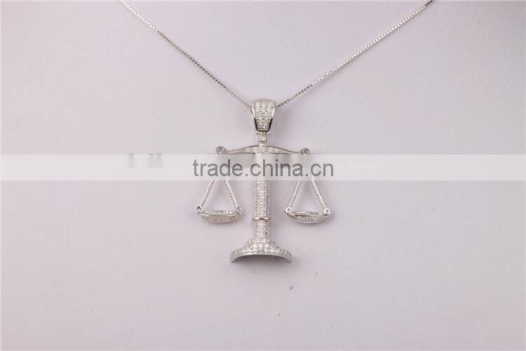 2015 hot sales cross libra pendant necklace 925 silver