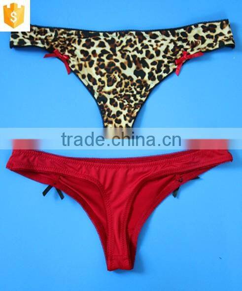 2015 Wholesale Hot Sell Sexy Leopard Print Simple Sexy Lady Panty