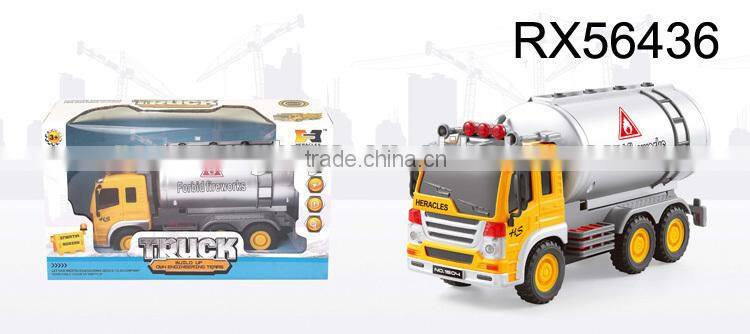 Kid friction plastic toy power trucks car crane truck
