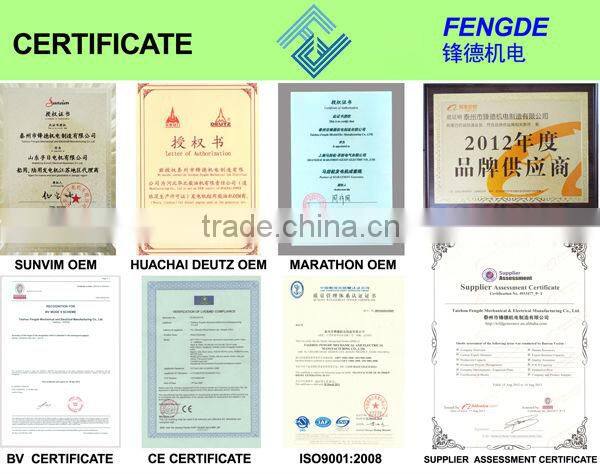 CE approved china manufacturer supply deutz stamford marine generator