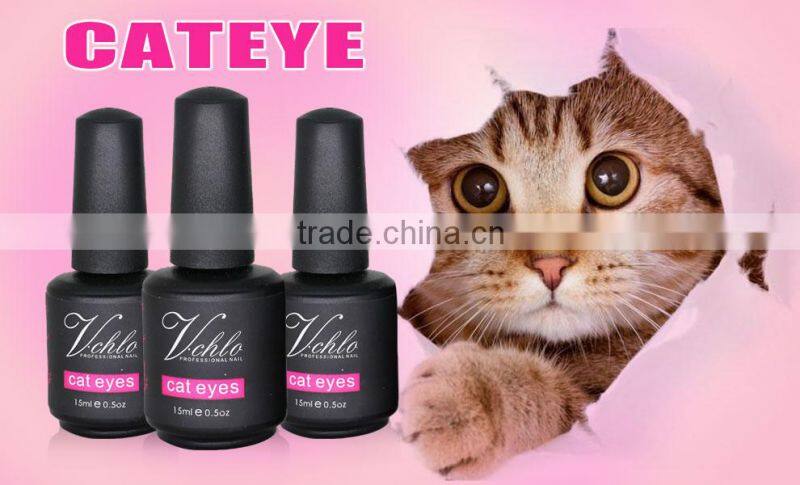 V.chlo wholesale gel color polish soak off cat eye gel polish