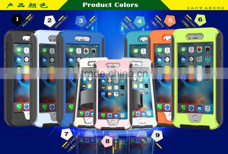 Waterproof Case for iPhone 6/6 plus Sports waterproof armband phone case with Full body covered sky blue