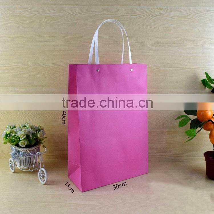 2016 New fancy custome logo printed shopping bag ,gift bag,paper bag with handle