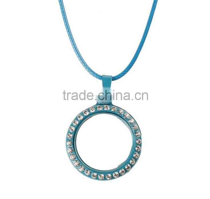 2015 wholesale alibaba express jewellery multicolor heart shaped floating lockets necklace