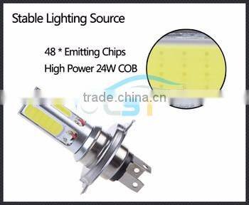 Wholesale Car accessories 24W COB H10 9005 9006 high power,H4 H7 H9 LED fog,canbus H8 H11 Led car
