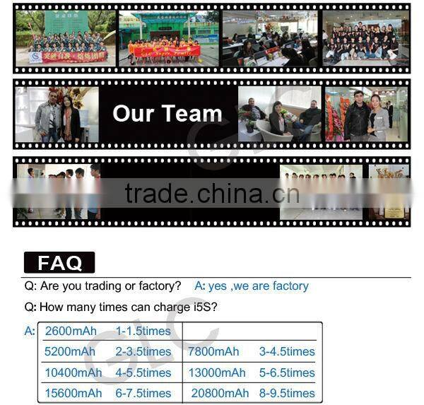 Factory supply battery portable mobile power bank 8000mah