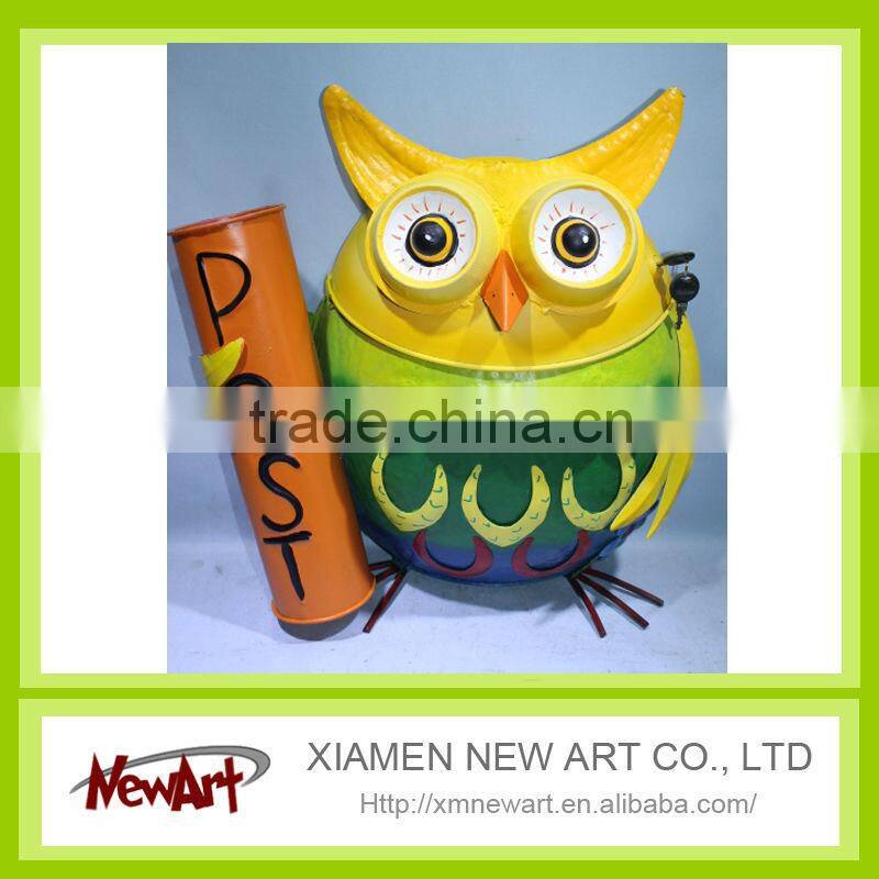 China metal mailboxes for letters hand made garden decoration mailing box