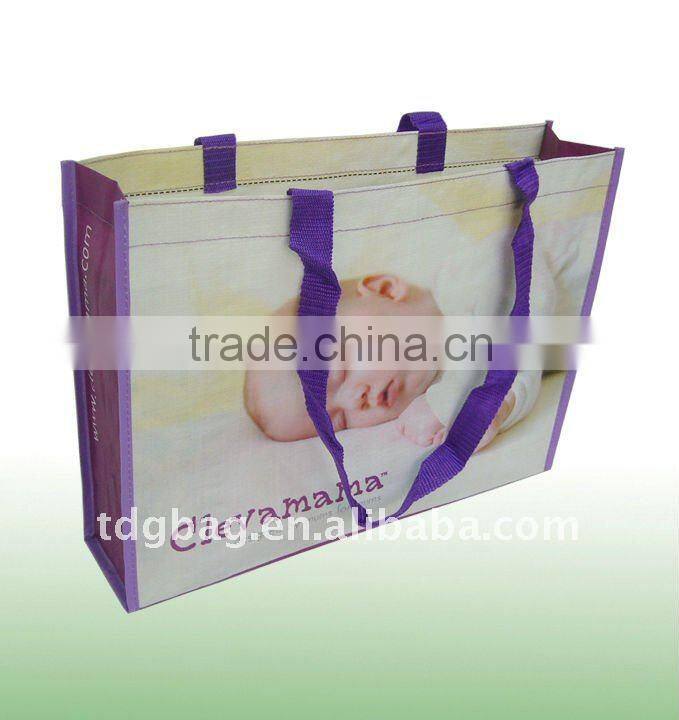 2014 PP woven shopping bag for baby store