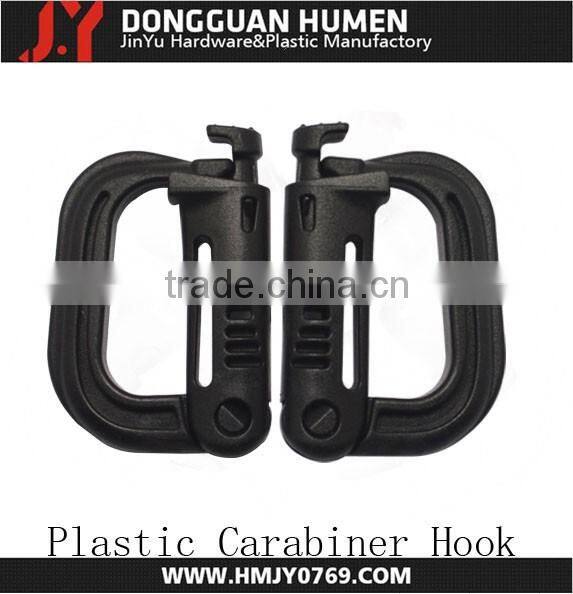 plastic hook, plastic snap hook, bag carabiner hook for keychain