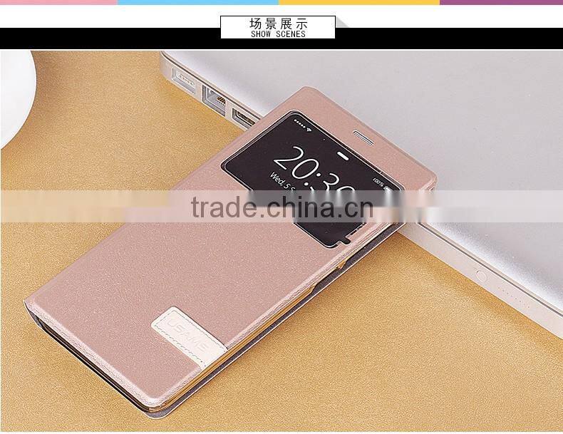 USAMS MUGE Series For XIAOMI 5 Flip PU Leather With Window Back Cover Case MT-5313
