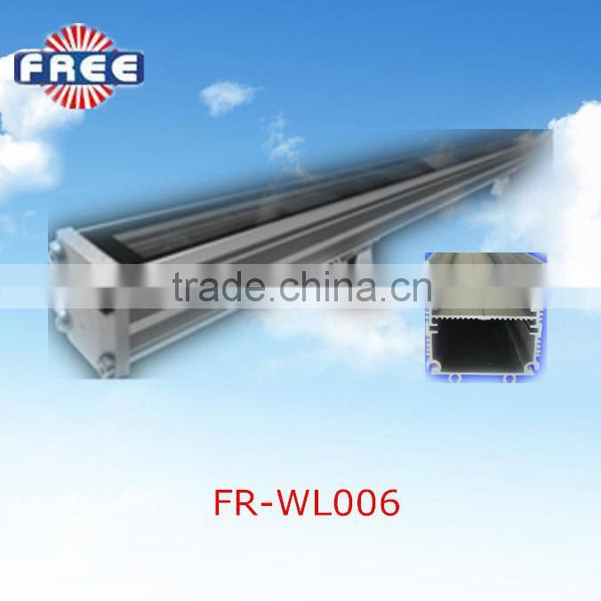 Anodized silver aluminum 36w architectural lighting led wall washer lamp shade