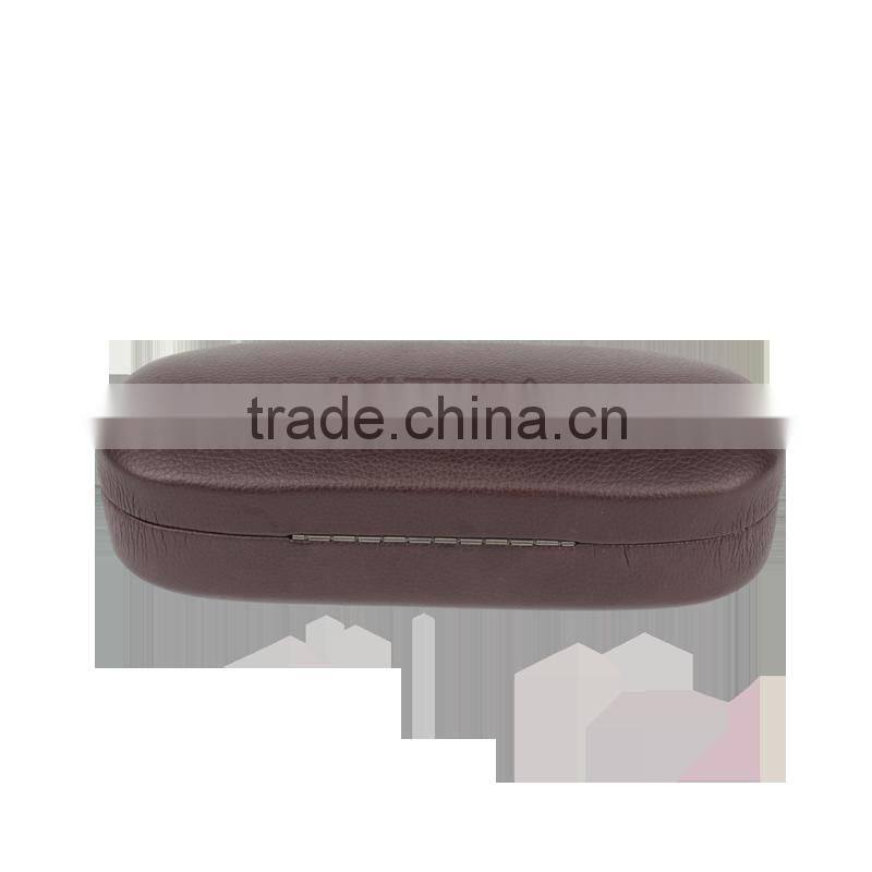 luxury pu leather elegant metal handmade sungalsses case