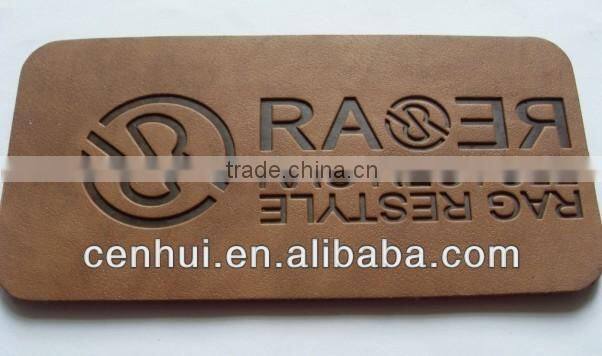 Leather patch for jeams