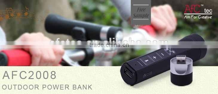 2015 Multifunction bluetooth torch 2200mAh speaker mobile phone power bank
