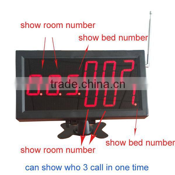 Electronic wireless nurse call system display, watch, transmitter 433mhz K-4-C+300plus+W2-H