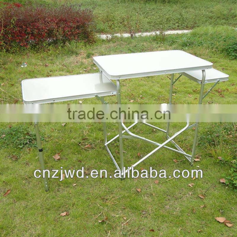 Aluminum suitcase folding picnic table