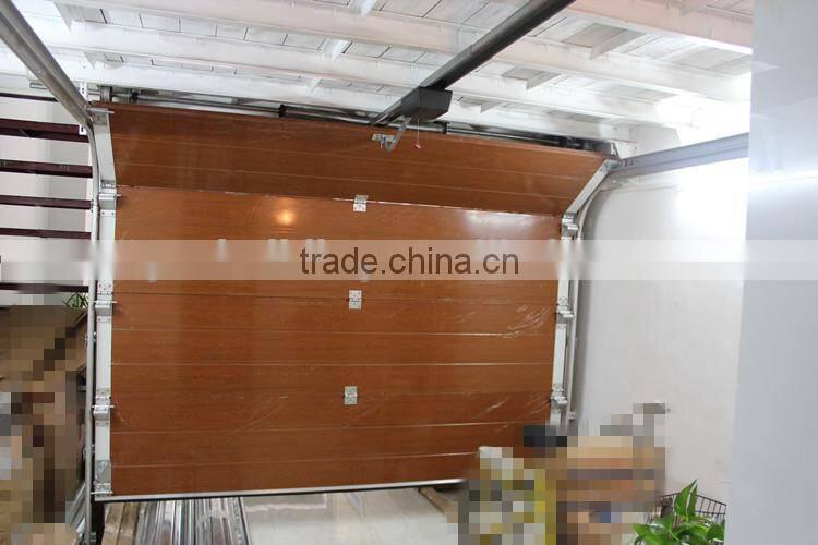 WHITE color overhead garage door with window Automatic Remote Controlled overhead garage door opener Galvanized steel /Aluminum