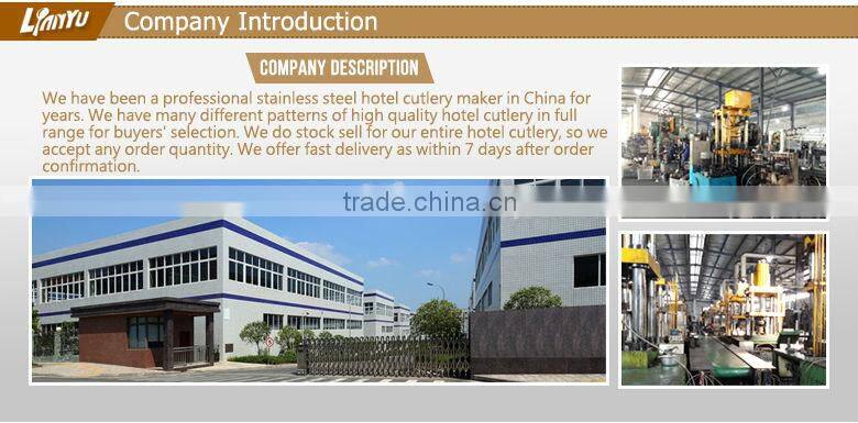 Popular hot sell stainless steel hotel spoon knife forks set