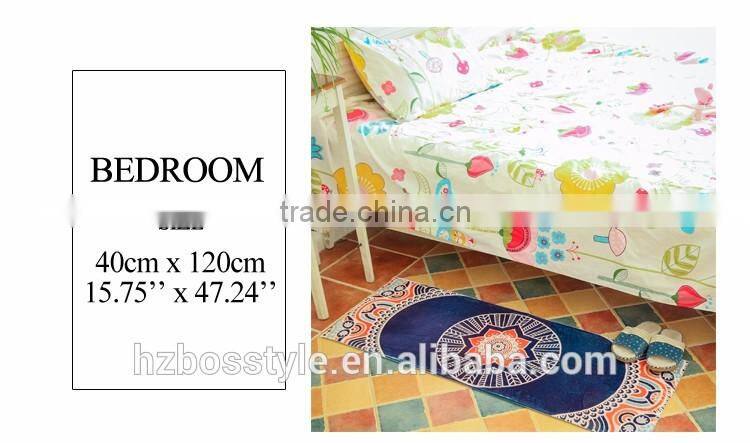 Printed kitchen mat anti-slip floor mats 2 set rugs running