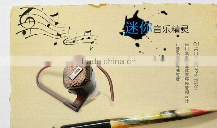 Universal mini wireless bluetooth 4.1 earbud for mobile phone