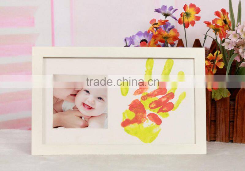 Baby Shower Gift Baby Ink Imprint Kit Blue Photo Frame