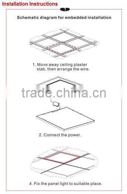 new design led grille light panel 60W 5000LM