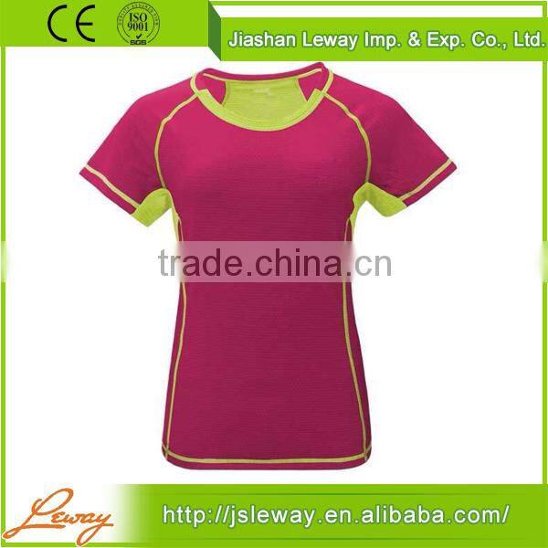 2015 China design fashion 100% cotton women gym wear