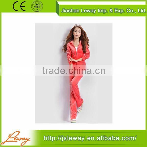Factory Cheap women velour tracksuits wholesale